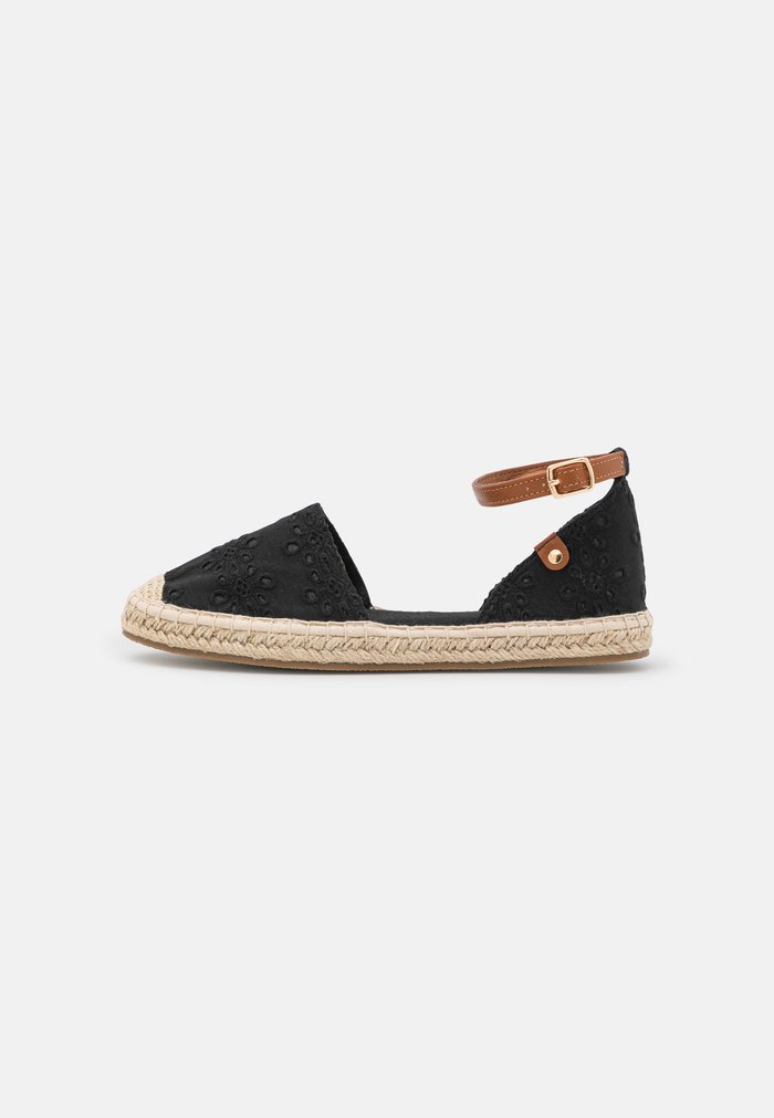 Chaussure Basse Anna Field Espadrillas Plates Boucle Noir Femme | QKO-6310990